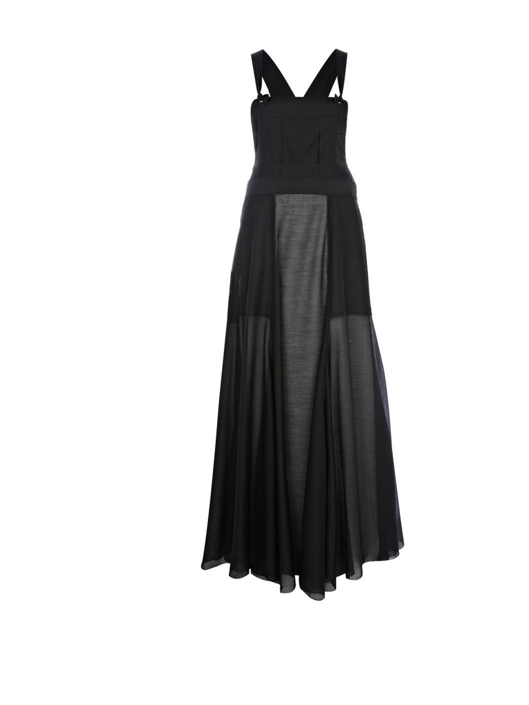 River island black dungaree hot sale dress