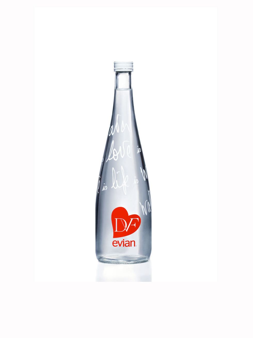 <p>DVF limited edition bottle for Evian</p>