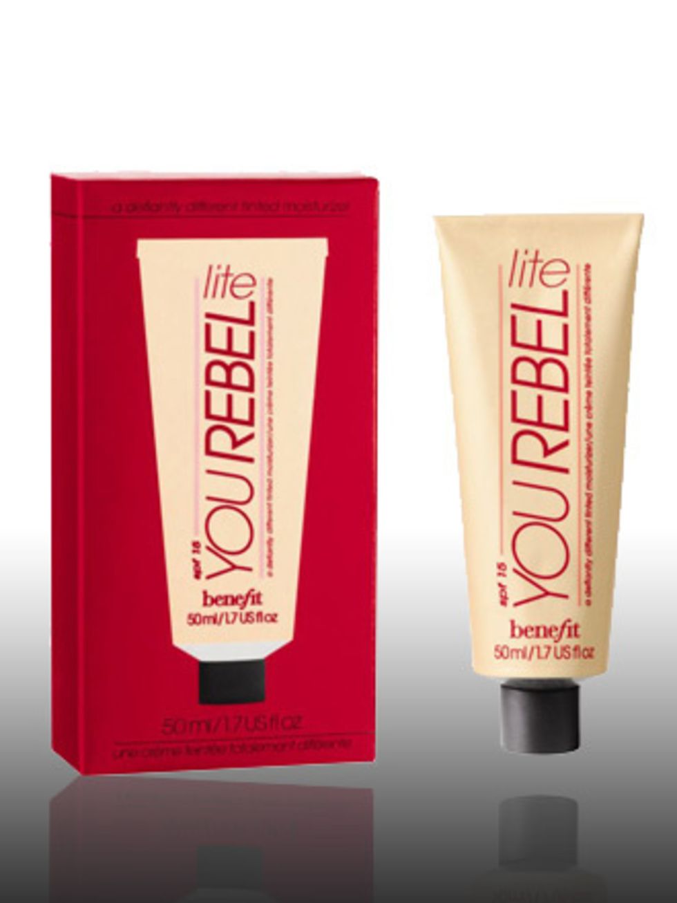 <p>You Rebel Lite, £19.50 by <a href="http://www.benefitcosmetics.com/gp/home.html">Benefit</a> </p>