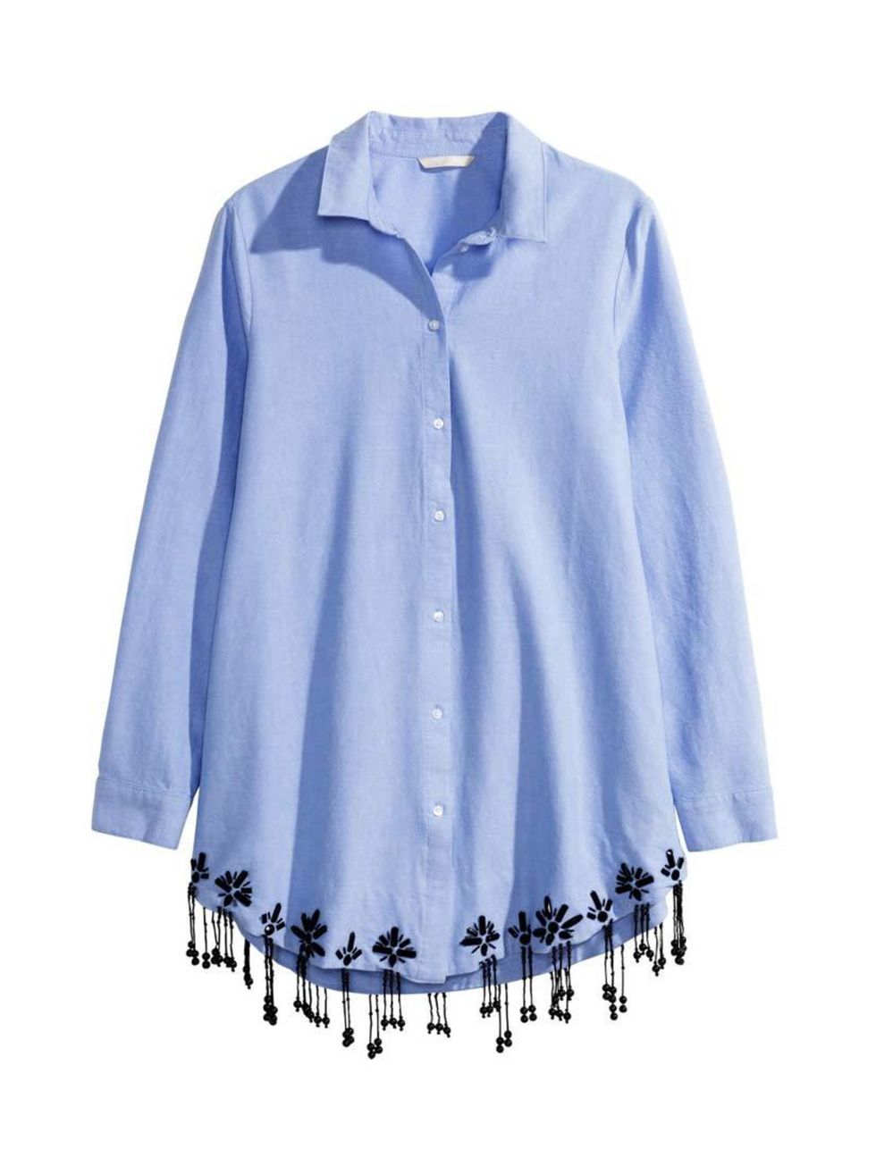 <p>Simple, with a twist; and on Designer Charlotte Wallace's shopping list.</p>

<p><a href="http://www.hm.com/gb/product/62892?article=62892-A" target="_blank">H&M</a> shirt, £39.99</p>