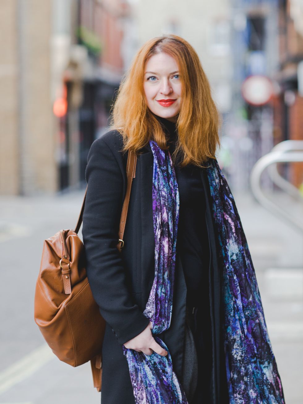 Natasha Pearlman - Deputy Editor.

Reiss coat, Marks & Spencer top, Lily and Lionel scarf, Asos backpack.