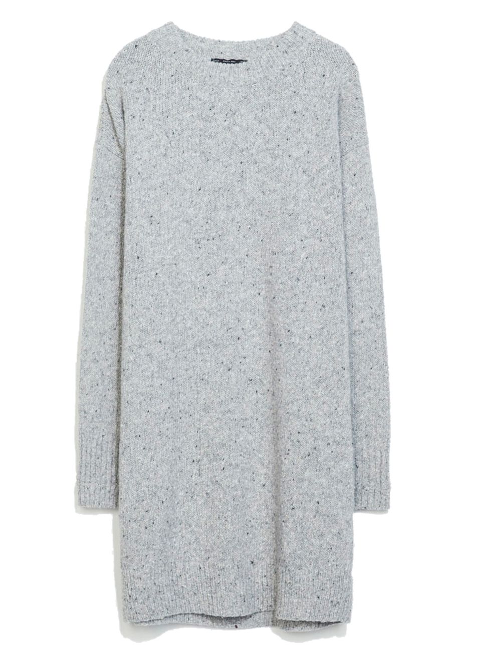 <p><a href="http://www.zara.com/uk/en/woman/dresses/tweed-dress-with-cuff-slit-c269185p2040537.html">Zara</a> knitted dress, £39.99</p>