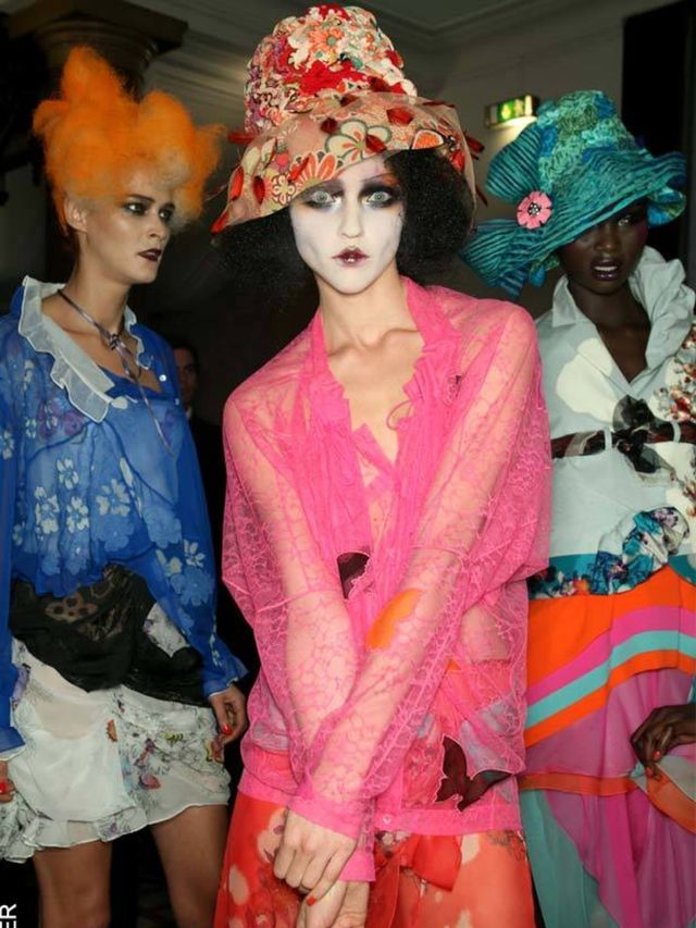 <p>Backstage photo from the John Galliano S/S '11 show</p>