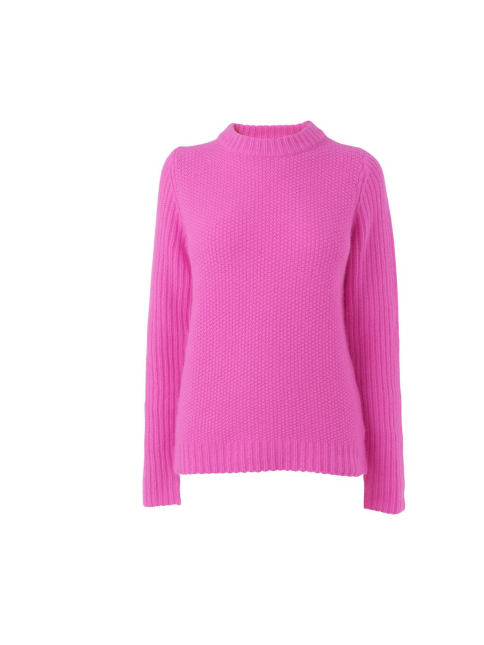 <p><a href="http://www.jaeger.co.uk/">Jaeger</a> neon knitted jumper, was £140, now £90</p>