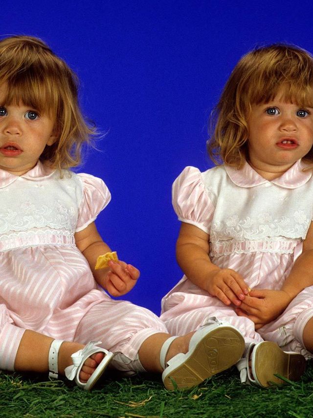 The Olsen twins in Full House during the late 80s