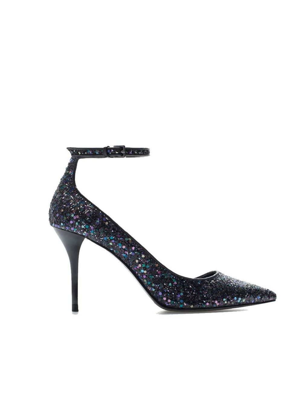 <p><a href="http://www.zara.com/uk/en/woman/shoes/high-heels/high-heel-court-shoe-with-ankle-strap-c269195p2256545.html" target="_blank">Zara</a> Shoes, £39.99</p>