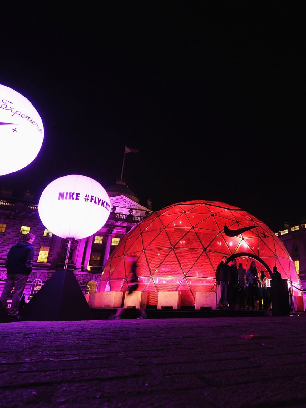 <p>The Nike Flyknit hub at Somerset House</p>