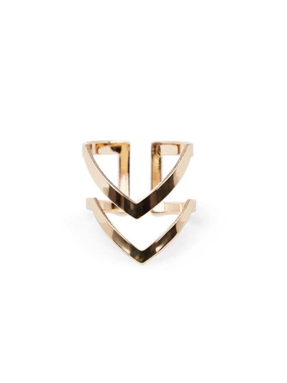 <p>This chevron ring is on Acting Commissioning Editor Georgia Simmonds' shopping list.</p>

<p><a href="http://www.warehouse.co.uk/double-cheuron-open-ring/all/warehouse/fcp-product/02248090" target="_blank">Warehouse</a> ring, £8</p>