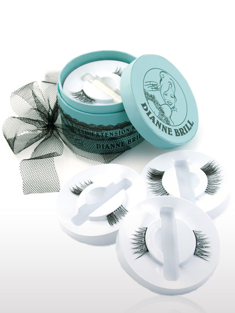 <p>False Lashes, £28 by Dianne Brill at Harvey Nichols. For stockists call 0207 235 5000.</p><p>Three pairs of false lashes, one miniature hat box. What could be cuter?</p>