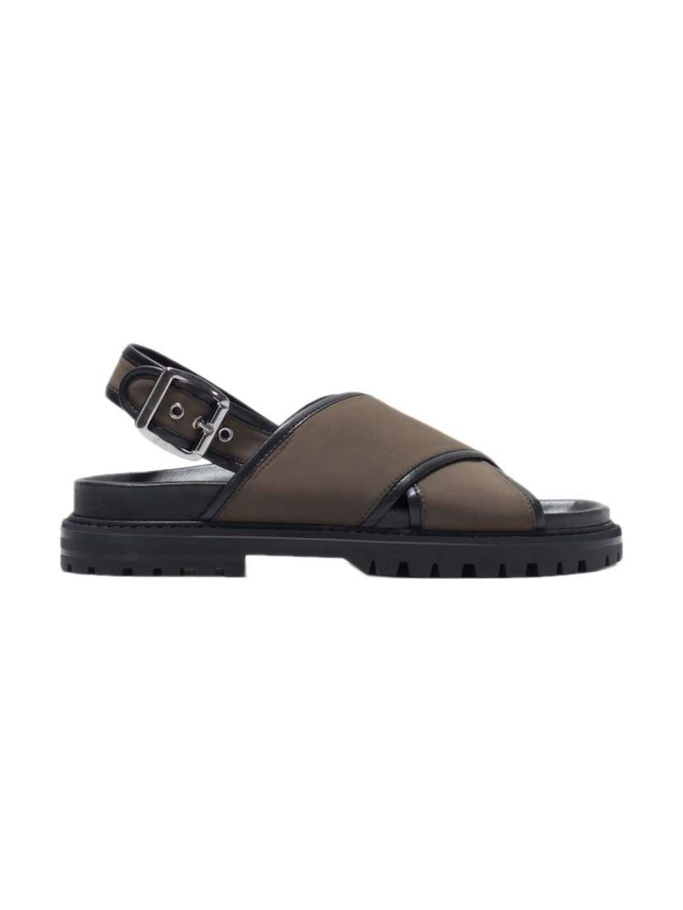 <p>These chunky sandals made Accessories Editor Donna Wallace's cut.</p>

<p><a href="http://www.zara.com/uk/en/new-this-week/woman/cross-strap-fabric-footbed-sandals-c363008p2636042.html" target="_blank">Zara</a> sandals, £49.99</p>