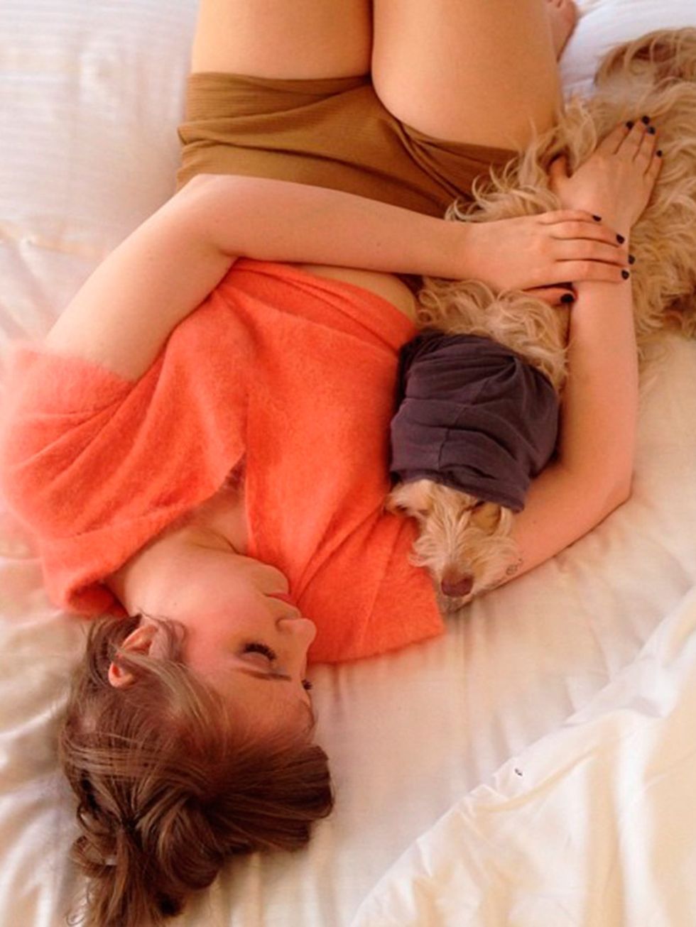 Lena-Dunham-book-cover-shoot-dog-instagram