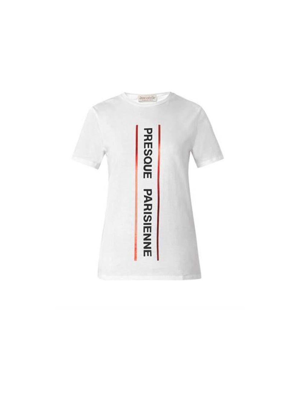 <p>A graphic Tee is an easy layering piece</p>

<p>Etre Cécile, £75 available at <a href="http://www.matchesfashion.com/product/199045">Matches </a></p>