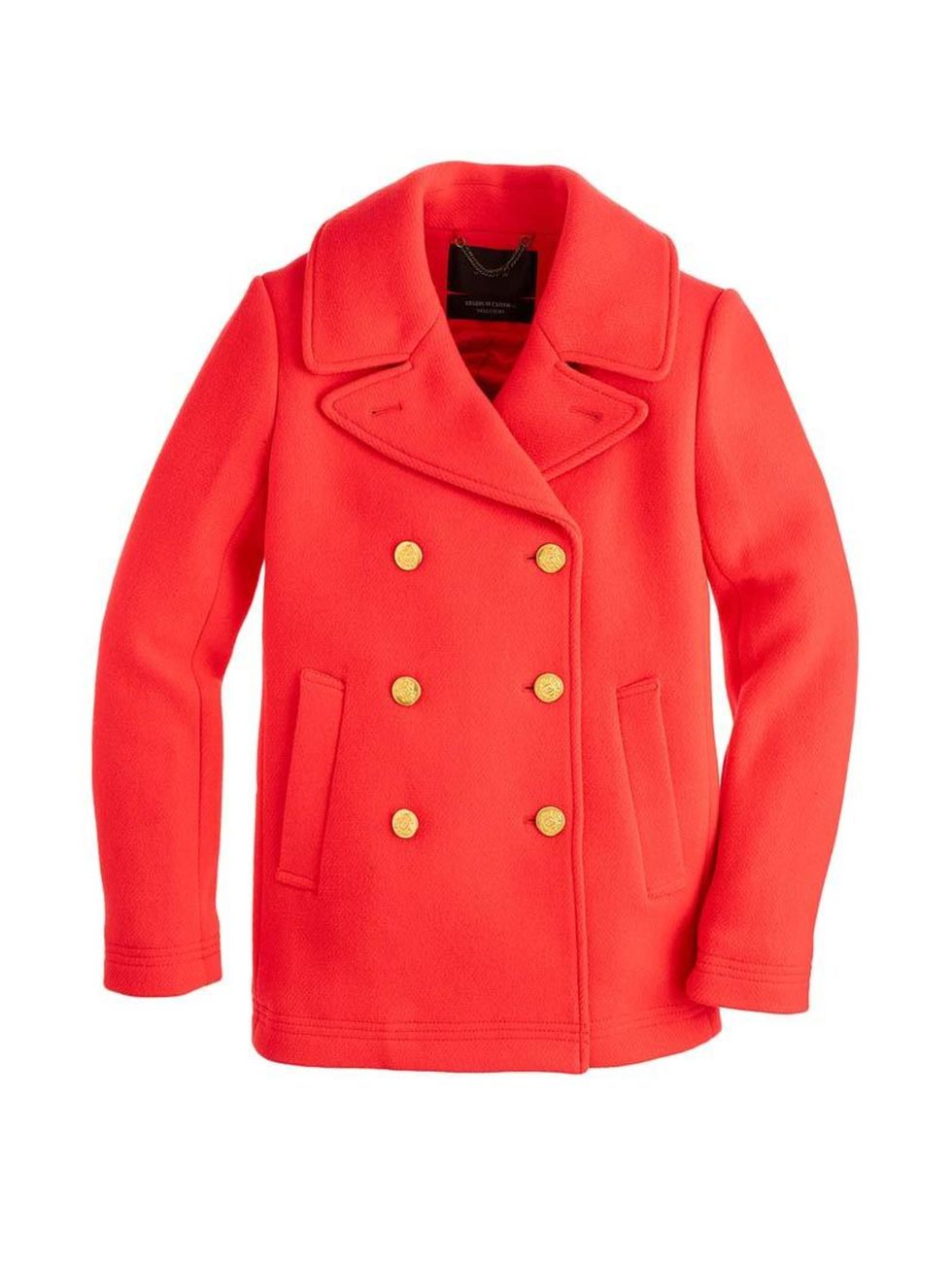 <p>Chase away the January blues with fire-engine red.</p>

<p><a href="https://www.jcrew.com/uk/womens_category/outerwear/wool/PRD~49360/49360.jsp" target="_blank">J.Crew</a> coat, £298</p>