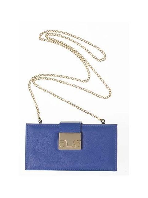<p>Blue is a great versatile colour. This box chain bag is great paired with a casual look or can be styled for a night out. Maybe one of the lucky <a href="http://www.elleuk.com/elle-style-awards/news/win-tickets-to-the-elle-style-awards">Warehouse ticke