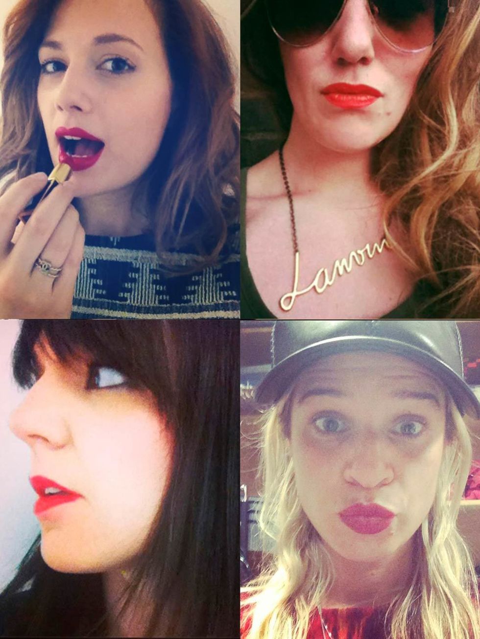 <p>In support of the wonderful new <a href="http://www.theredlippyproject.com/">Red Lippy Project</a>, designed to highlight Cervical Screening Awareness Week (9th - 15th June), and encourage those most at risk to attend regular screenings, the whole ELLE