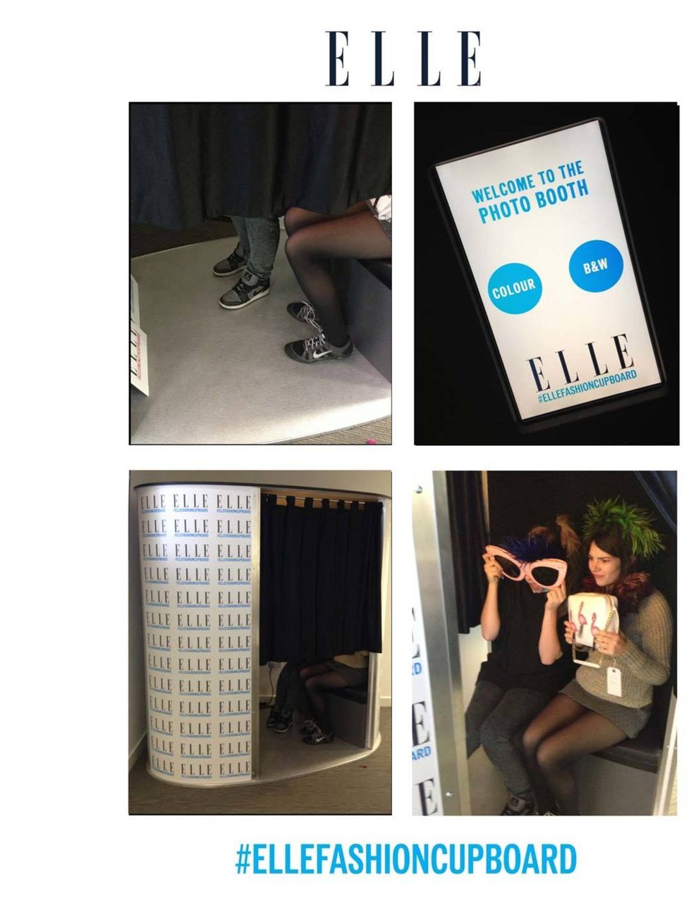 <p><a href="http://www.elleuk.com/style/what-elle-wears">Team ELLE</a> is split down the middle when it comes to taking a selfie. But introduce their very own photo booth to a very busy office and there forms a not-so-orderly queue. The <a href="https://t