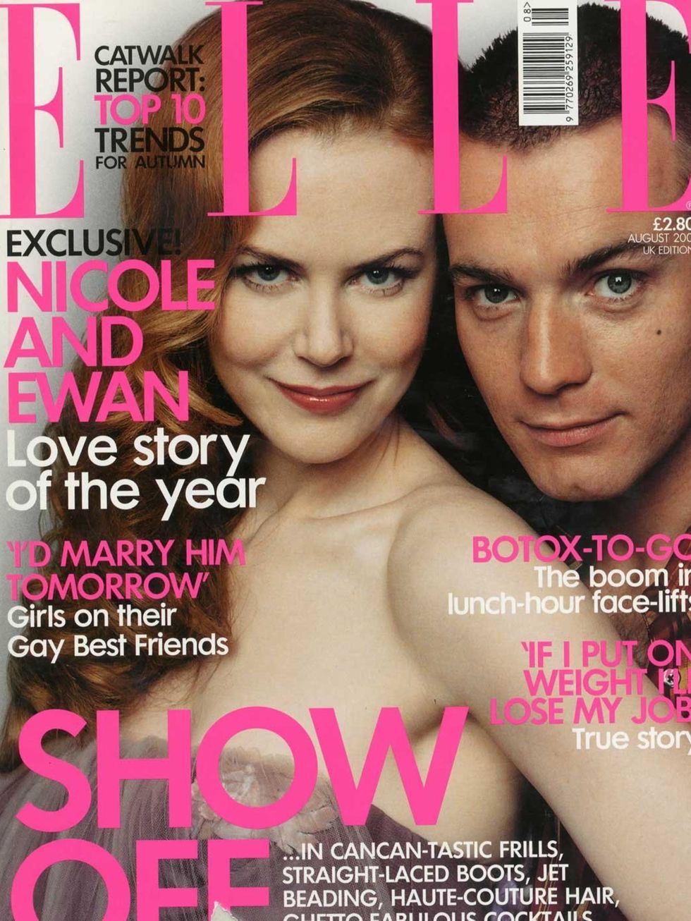 <p>Nicole Kidman and Ewan McGregor, August 2001</p>