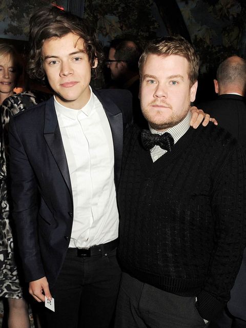 <p>Harry Styles and James Corden at Tom Ford event</p>