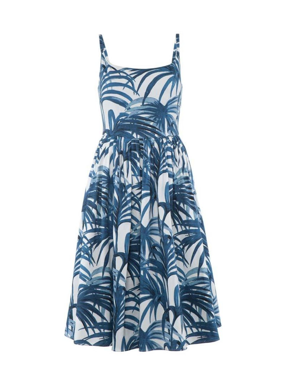 <p>Bring a little of the tropics to greyscale London.</p>

<p> </p>

<p><a href="http://www.houseofhackney.com/new-in/clothing/palmeral-eleanor-dress-white-azure.html" target="_blank">House of Hackney</a> dress, £295</p>