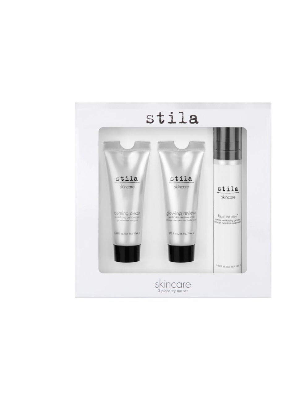 <p><a href="http://www.theukedit.com/stila-skincare-try-me-set-3-products/10659067.html">Stila Skincare Try Me Set £10</a></p><p>Dreading the damage our British weather could bring to your skin? Fear not, Stilas three-piece set including a cleanser, scru