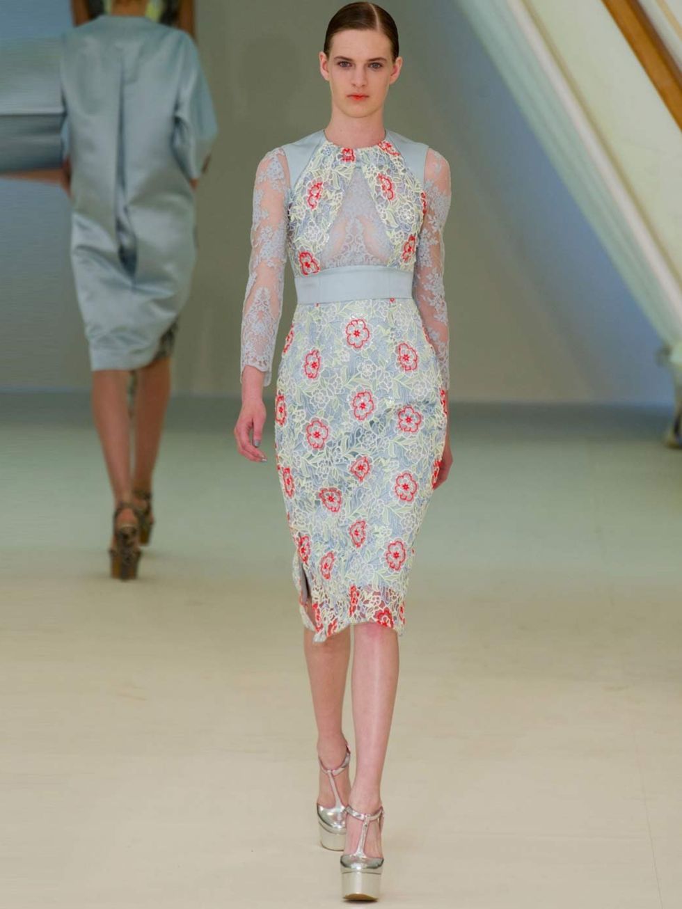 <p>'<a href="http://www.elleuk.com/catwalk/designer-a-z/erdem/spring-summer-2013">Erdem</a> is a wonderful match for Kate's feminine and understated style. This dress would be perfect for a summer garden party at Buckingham Palace.'</p>