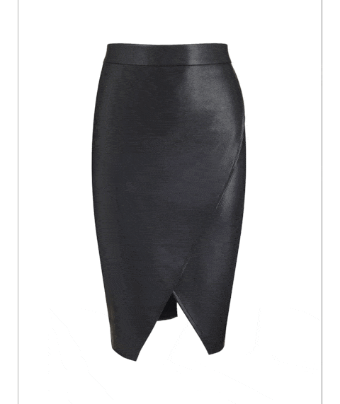Wrap front pencil skirt, £40