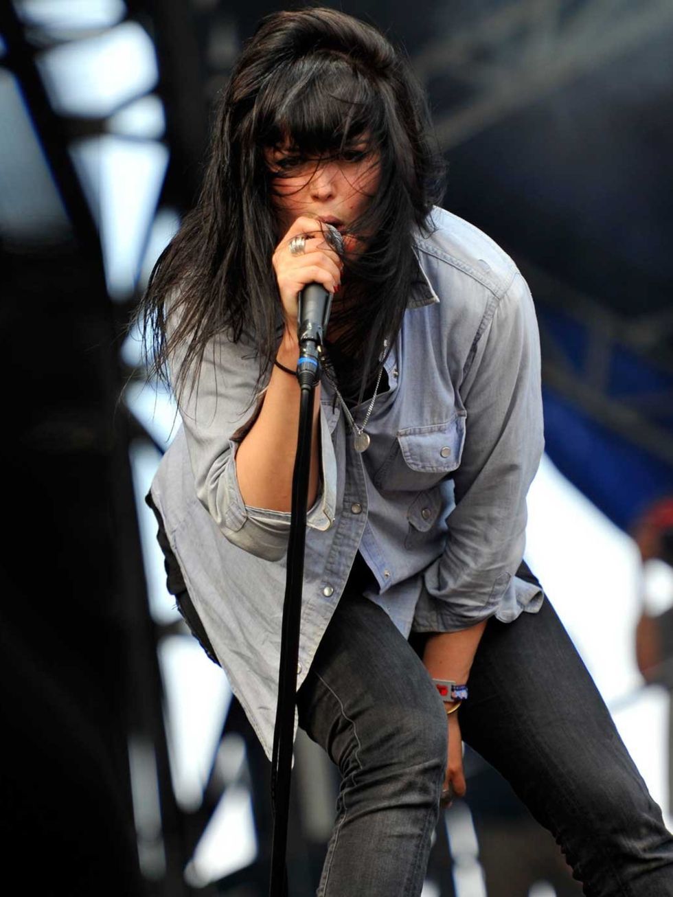 <p>Alison Mosshart performs at Lolapalooza, August 2011.</p>