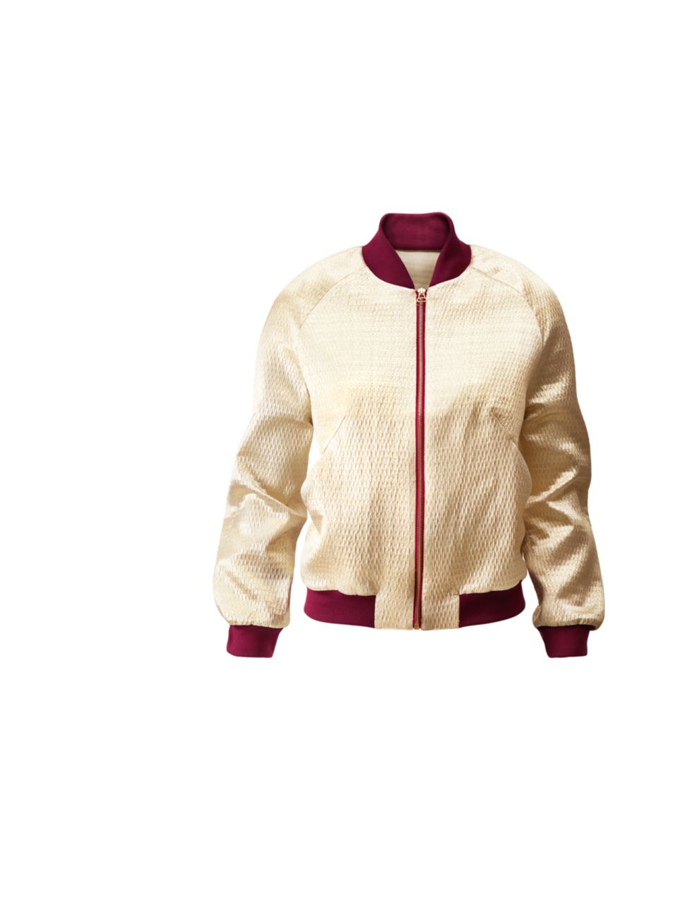 <p>H&amp;M two-tone bomber jacket, £39.99, for stockists call 0844 736 9000</p>