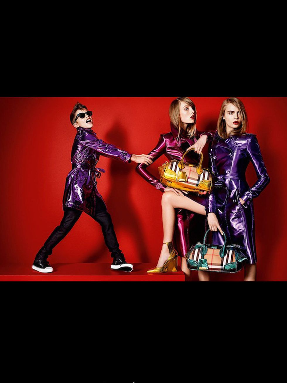 <p>Romeo Beckham in Burberry SS13 campaign</p>