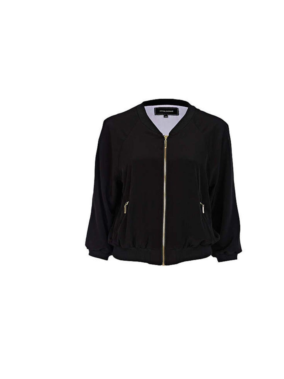 <p><a href="http://www.riverisland.com/Online/women/coats--jackets/jackets/black-bomber-jacket-618610">River Island</a> black bomber jacket, £35</p>