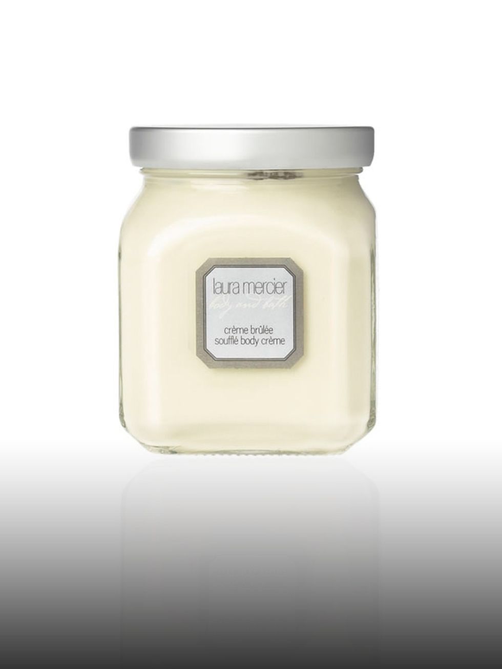 <p>Creme Brulee souffle body creme £40 by Laura Mercier. For stockists call 0800 123 400.</p><p>Living in L.A. Kimberley likes to keep her skin hydrated with Laura Mercier's luxe and divine smelling body cream. </p>