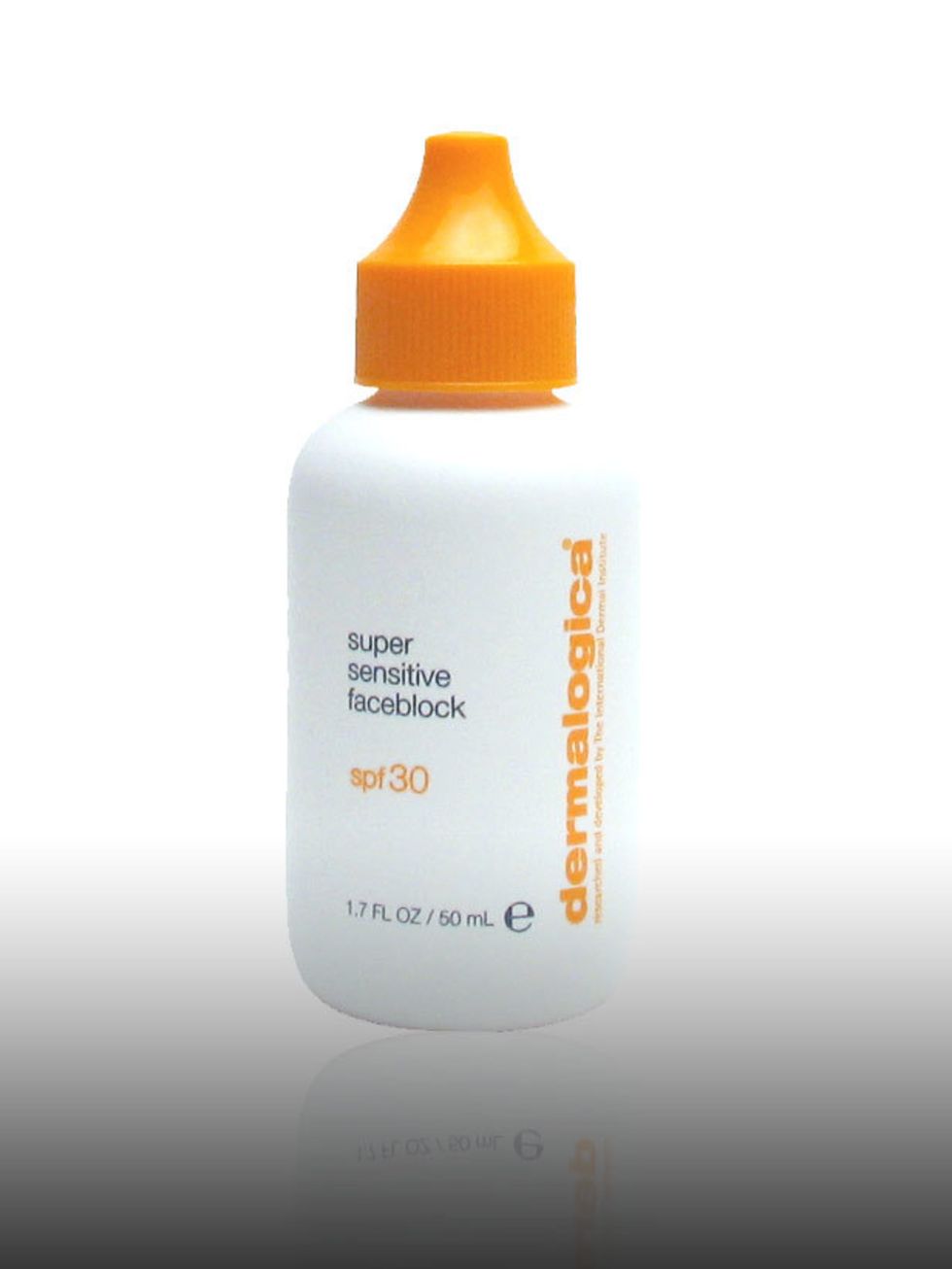 <p>Super sensitive face block SPF 30, £29.80 by <a href="http://www.dermalogica.co.uk/product_international.asp?region=A&amp;location=UK">Dermalogica</a>. For stockists call 0800 591 818. </p><p>Alexa has great skin and the key is using a good SPF. She te