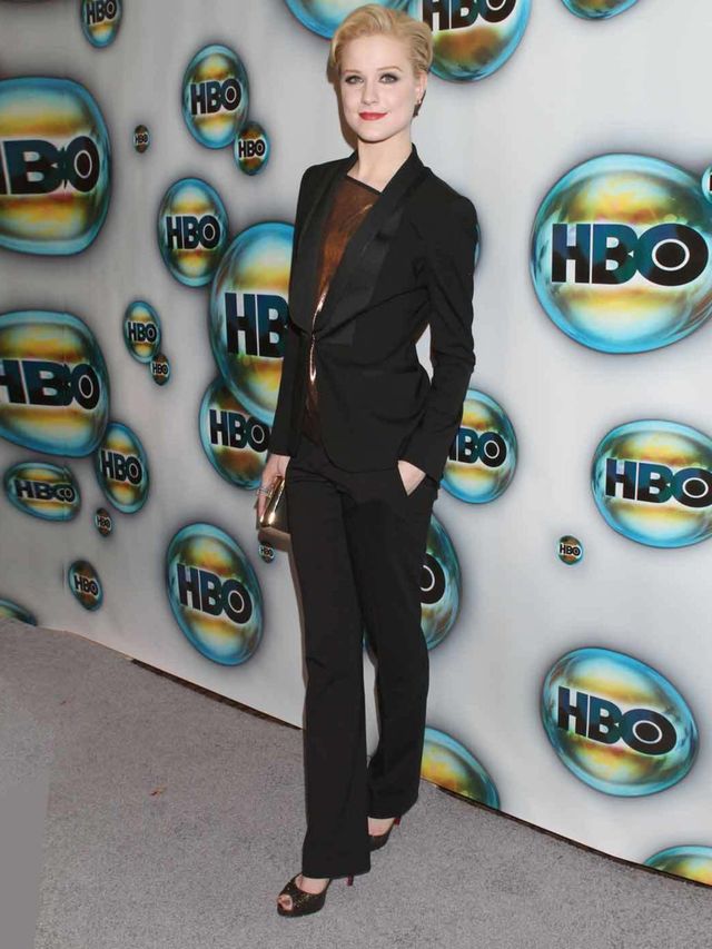 <p>Evan Rachel Wood at the HBO after-party.</p>