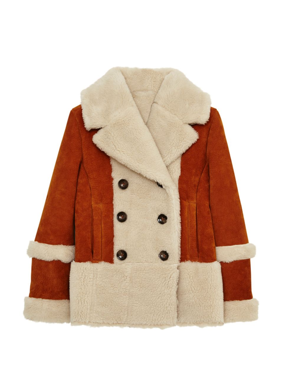 <p>Shearling coats are big news this season, snap one up early.</p>

<p><a href="http://www.asos.com/ASOS/ASOS-Suede-Shearling-Coat-in-70s-Styling/Prod/pgeproduct.aspx?iid=5263687&cid=2623&sh=0&pge=0&pgesize=36&sort=-1&clr=Tan&totalstyles=386&gridsize=3" 