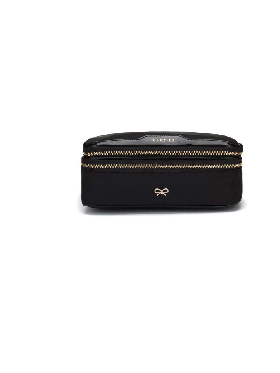 <p>Make-up Bag, £175 by <a href="http://www.anyahindmarch.com/prod/Beauty/Accessories/Make-up/41917/">Anya Hindmarch</a></p>