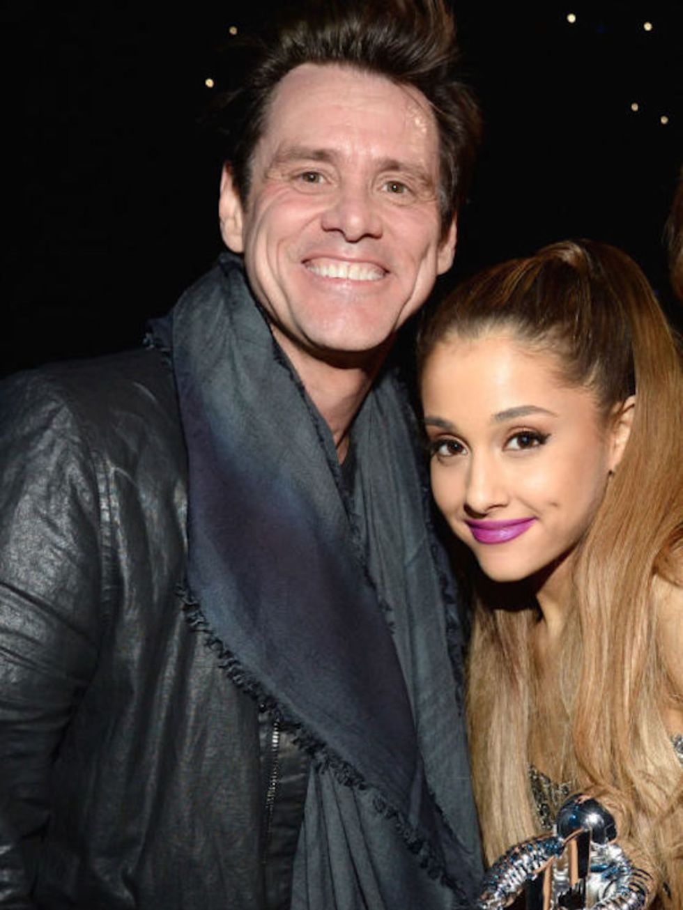 <p><strong>Ariana Grande</strong></p>

<p>It's hard to believe that Ariana Grande is the one fangirling over someone else, but it's 100% real. "My childhood crush, like, my lifelong crush, it kind of all goes togetherit's Jim Carrey," Grande said on Live