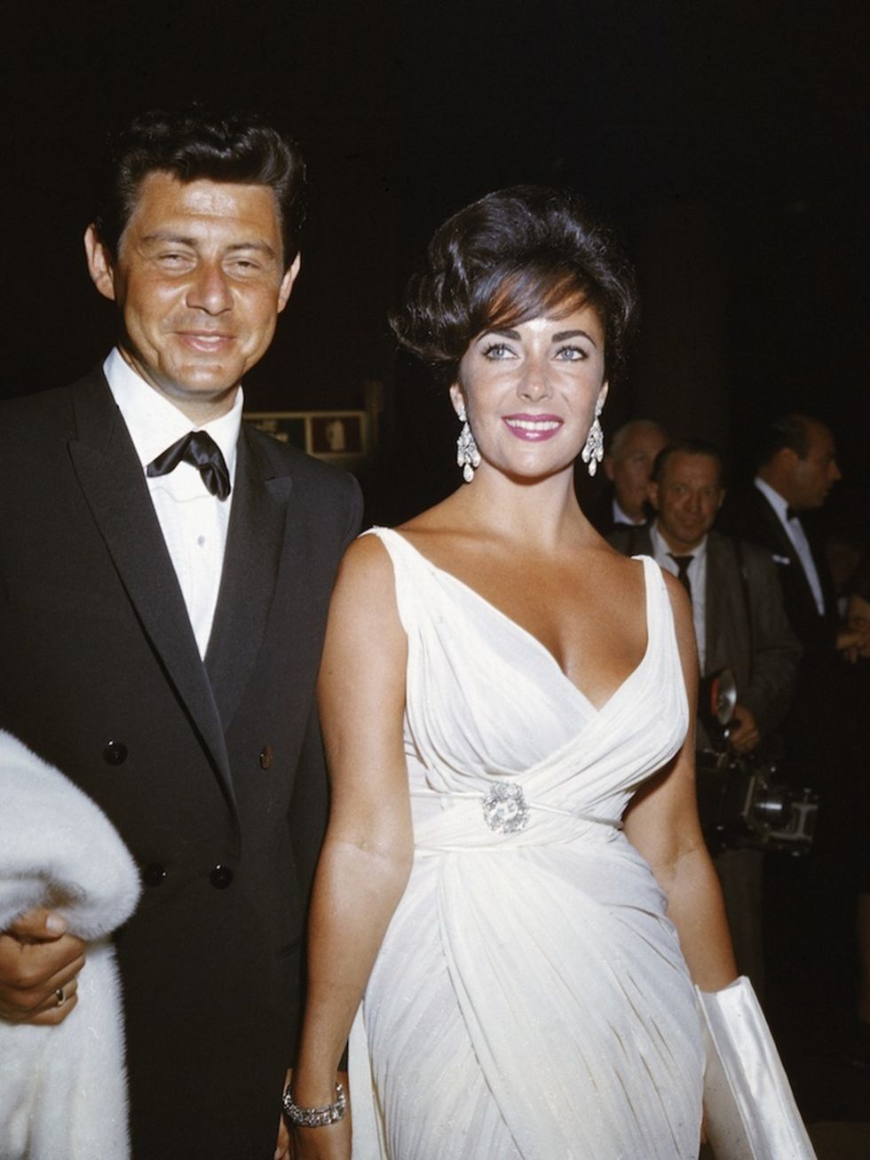 <p>Taylor and her fourth husband Eddie Fisher in 1962</p>