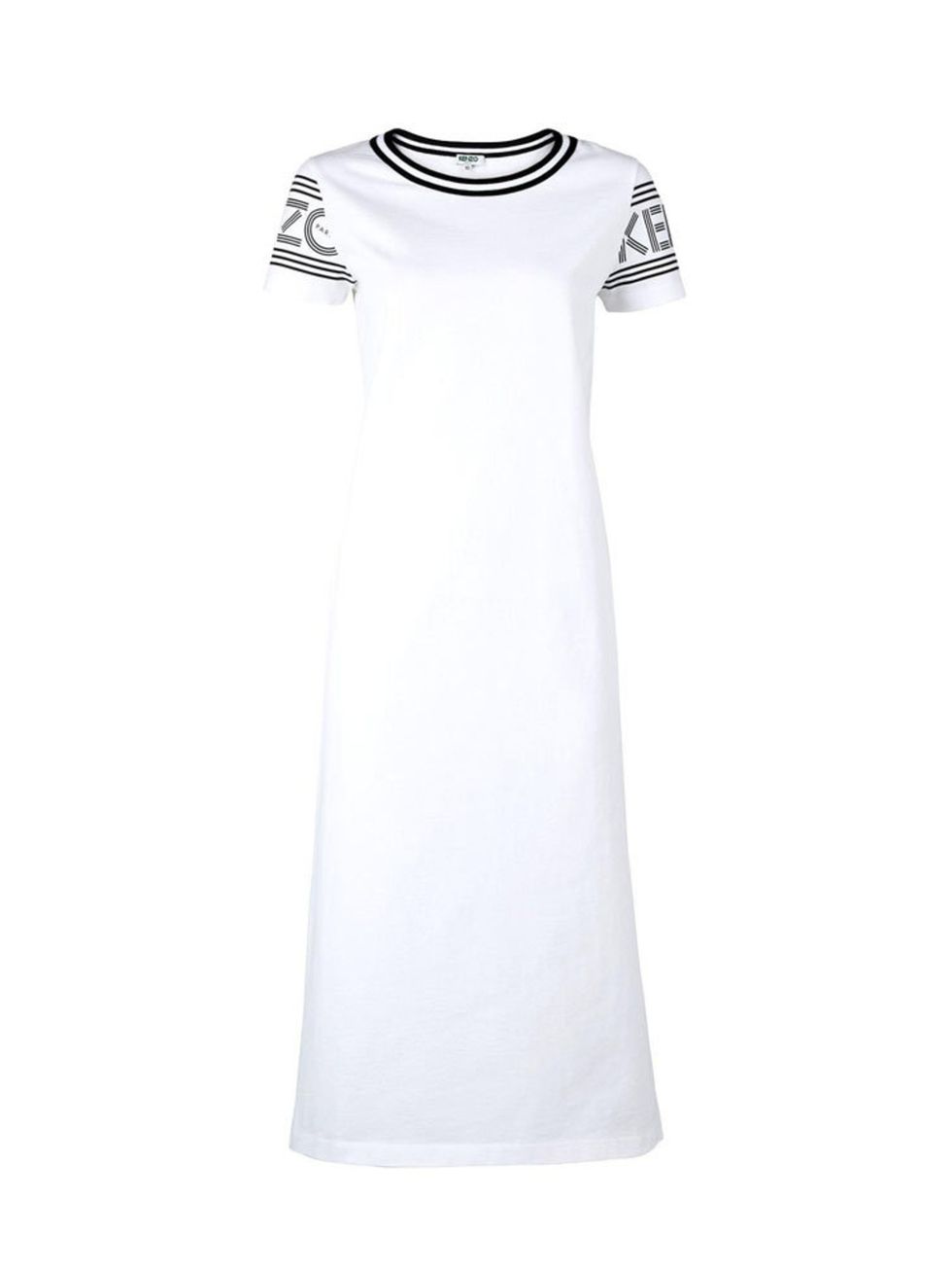 <p>Kenzo T-Shirt Dress, £140 at <a href="http://www.veryexclusive.co.uk/kenzo-slogan-arm-t-shirt-dress-white/1600041145.prd" target="_blank">veryexclusive.co.uk</a></p>

<p>Day: Pair with an oversized open <a href="http://www.veryexclusive.co.uk/won-hundr