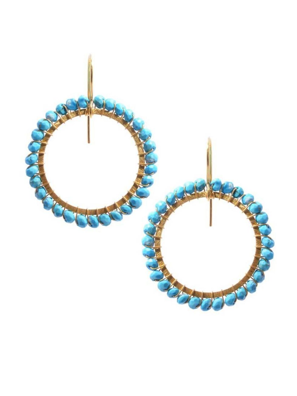 <p>Wear with denim and suede, but stop short of spurs. Unless you're a cowgirl. If you're a cowgirl, then the western trend is your (fringed) oyster.</p>

<p><a href="http://www.kirstengoss.com/shop-1/earrings/hoops/mia-vermeil-turquoise.html" target="_bl