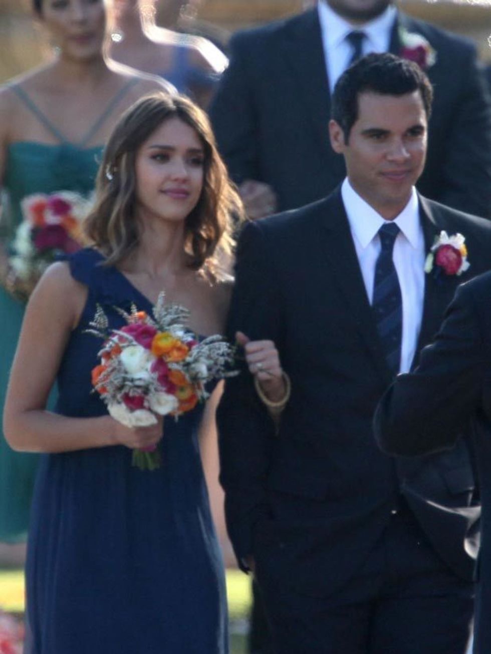 <p>Jessica Alba at a friend's wedding in Beverly Hills, 17 September 2010</p>
