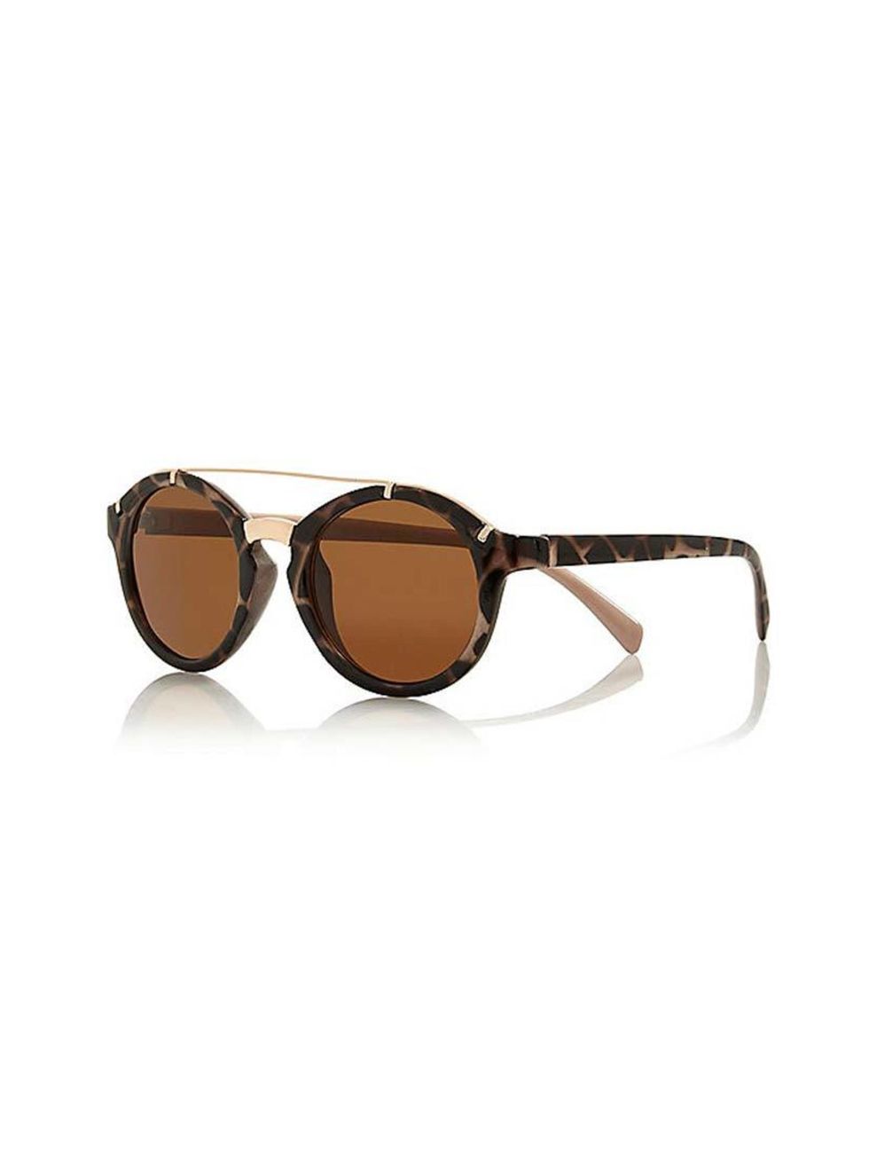 <p>Bookings Assistant Amanda Arber will pair these shades with (her signature) head-to-toe black.</p>

<p><a href="http://www.riverisland.com/women/sunglasses/round-sunglasses/brown-tortoise-shell-round-sunglasses-666375" target="_blank">River Island</a> 
