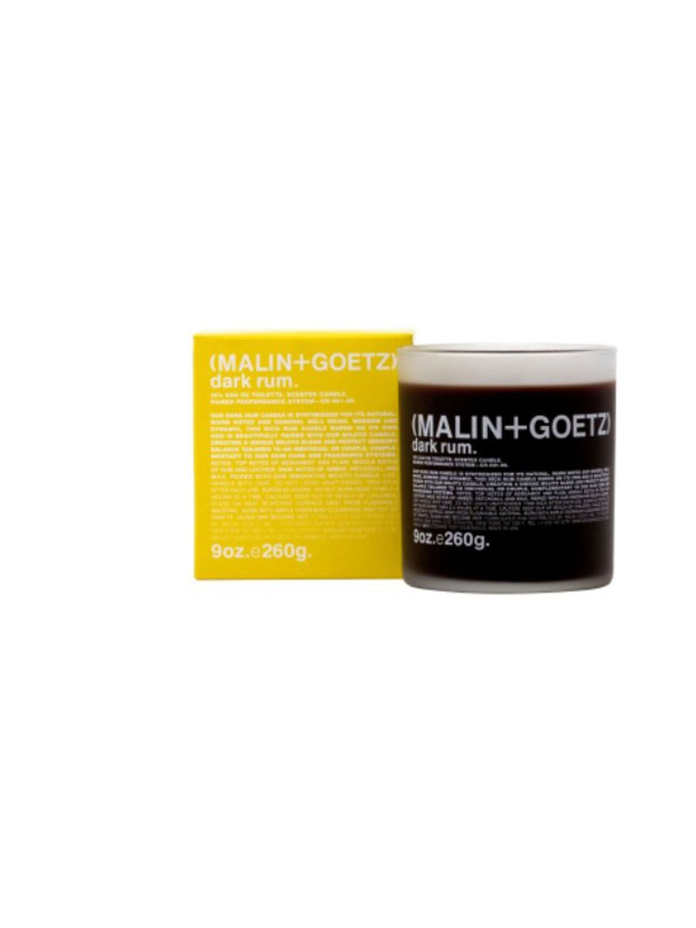 <p>Embrace the onset of Autumn with the scent of this deep rum, leather and patchouli candle.  Perfect for at-home weekends.</p><p><strong><a href="http://www.elleuk.com/beauty/beauty-notes-daily/malin-goetz-pop-up-in-london">Malin+Goetz</a> Dark Rum scen