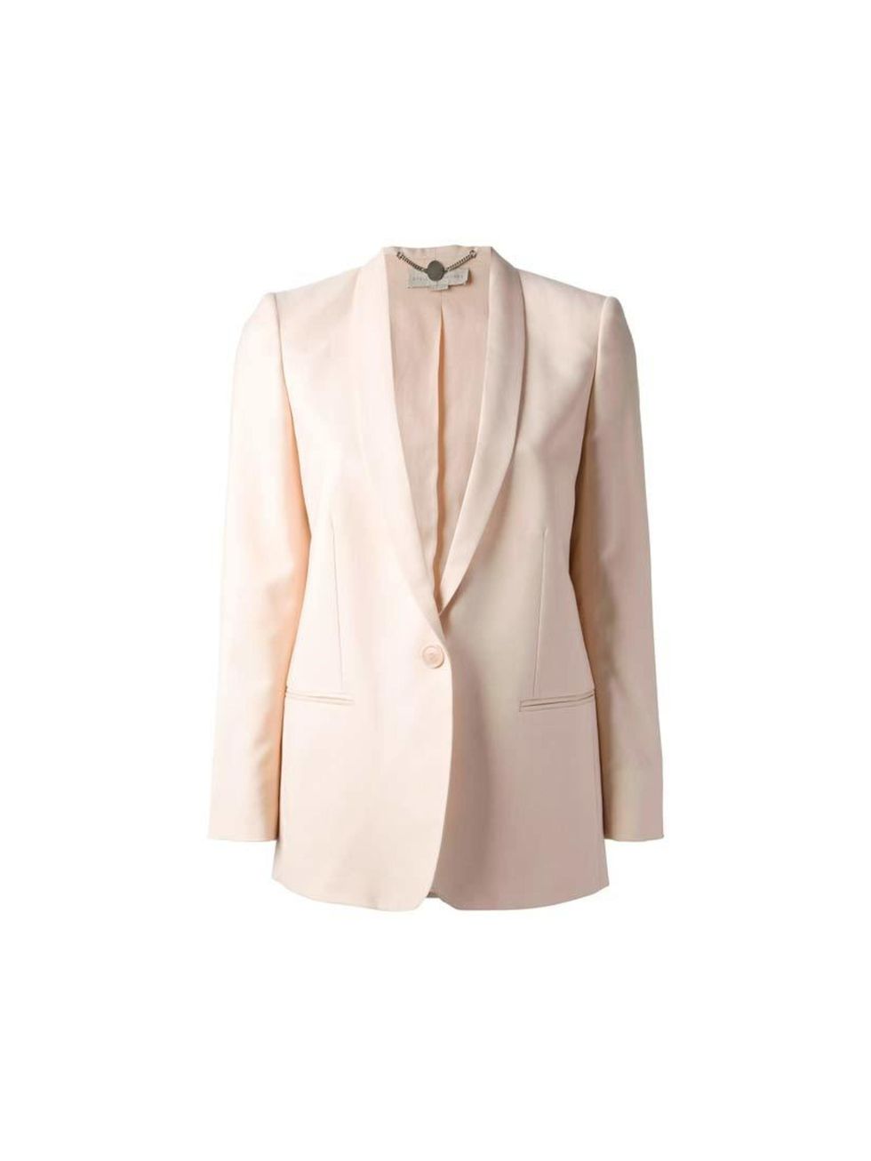 <p>A pastel blazer will add the elegant edge to the outfit,</p><p>Stella McCartney, £1000 available at <a href="http://www.farfetch.com/uk/shopping/women/stella-mccartney-mattea-jacket-item-10609765.aspx?storeid=9129&amp;ffref=lp_9_">Farfetch</a></p><p><e