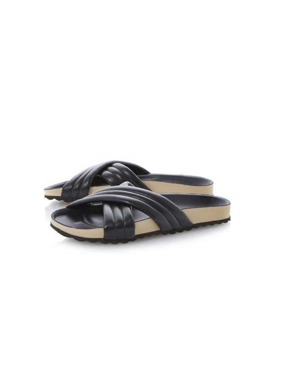 <p>Add a pair of comfortable flats.</p><p><a href="http://www.dunelondon.com/new-in-ladies-deptnew_1001_pg1/">Dune</a>, £49</p>