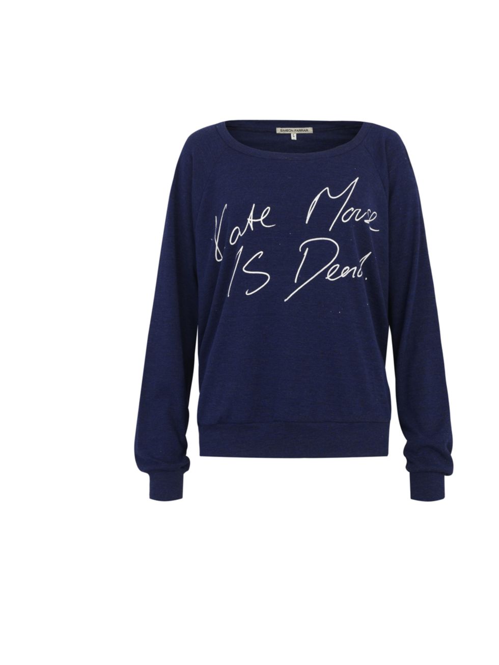 <p>Simeon Farrar 'Kate Mouse' blue slogan sweater, £135, at Young British Designers</p><p><a href="http://shopping.elleuk.com/browse?fts=simeon+farrar+kate+mouse">BUY NOW</a></p>