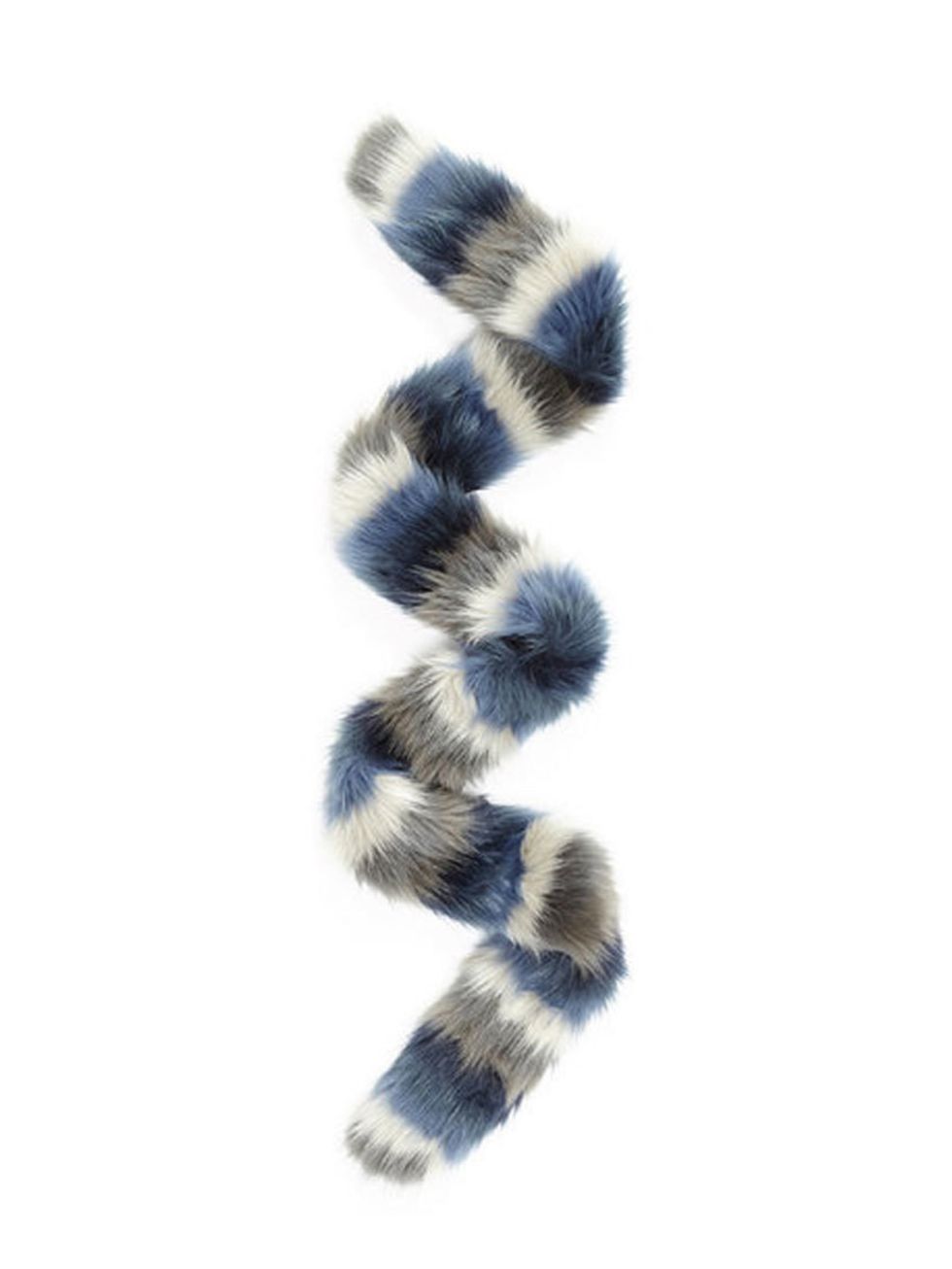 <p><strong>Faux Fur</strong></p>

<p>The brighter the better.</p>

<p><a href="http://www.charlottesimone.com/product/grey-blue-white-stole/">Charlotte Simone</a> £100</p>

<p> </p>