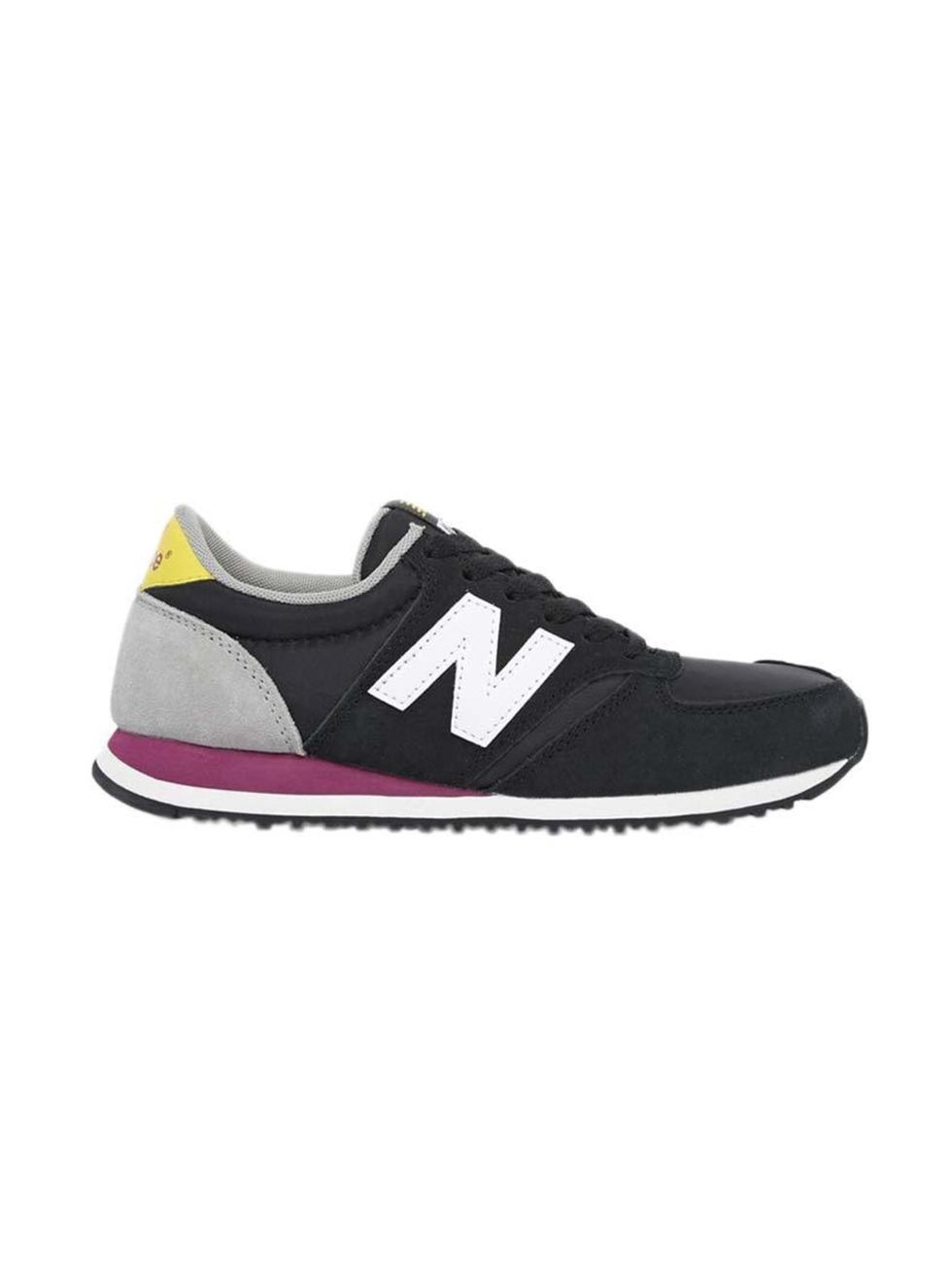 <p>These multi-coloured beauties are Market & Retail Editor Harriet Stewart's latest foot-candy.</p>

<p> </p>

<p>New Balance trainers, £60 at <a href="http://www.asos.com/New-Balance/New-Balance-420-Suede-Mix-Black-Yellow-Trainers/Prod/pgeproduct.aspx?i