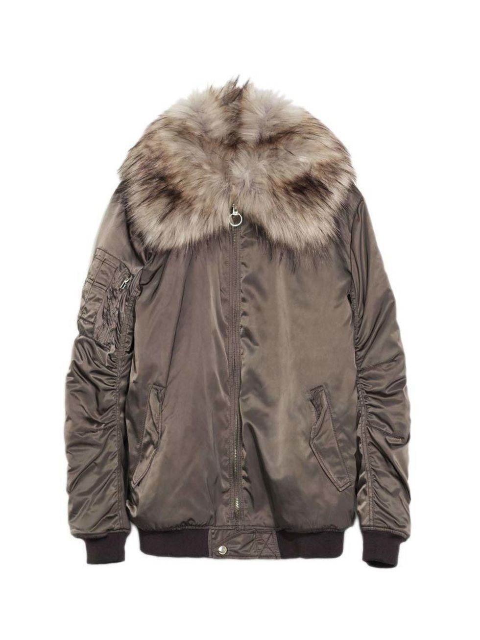 <p>The parka is the coat of the season; this one is Fashion Assistant Molly Haylor's favourite.</p>

<p> </p>

<p><a href="http://www.zara.com/uk/en/new-this-week/woman/bomber-jacket-c287002p2045047.html" target="_blank">Zara</a> parka, £89.99</p>