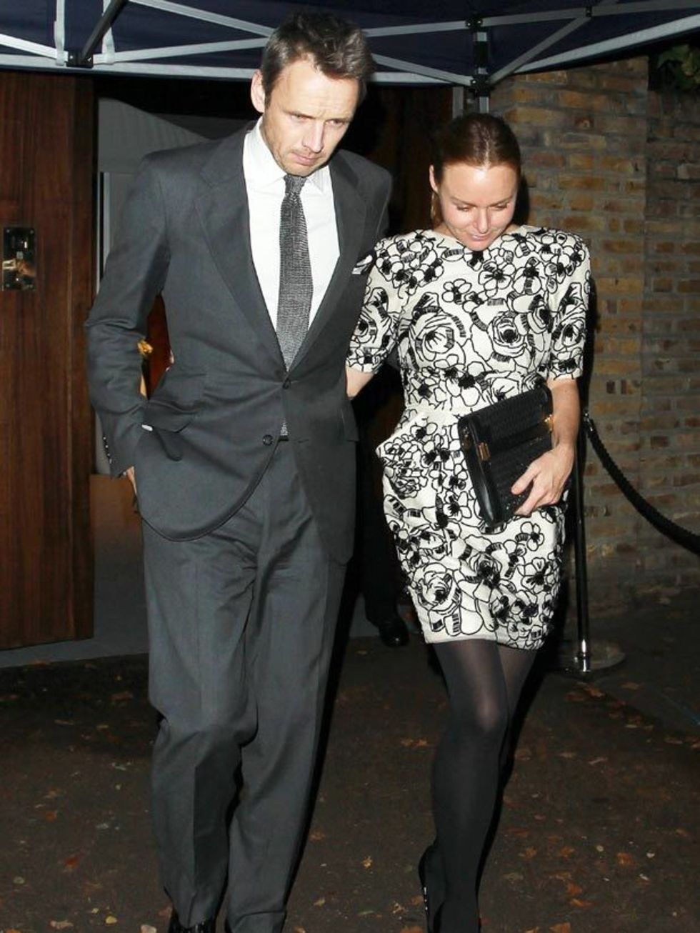 <p><a href="http://www.elleuk.com/catwalk/collections/stella-mccartney/autumn-winter-2011/review">Stella McCartney</a> and husband attended the wedding of Paul McCartney and Nancy Shevell in London, October 2011.</p>