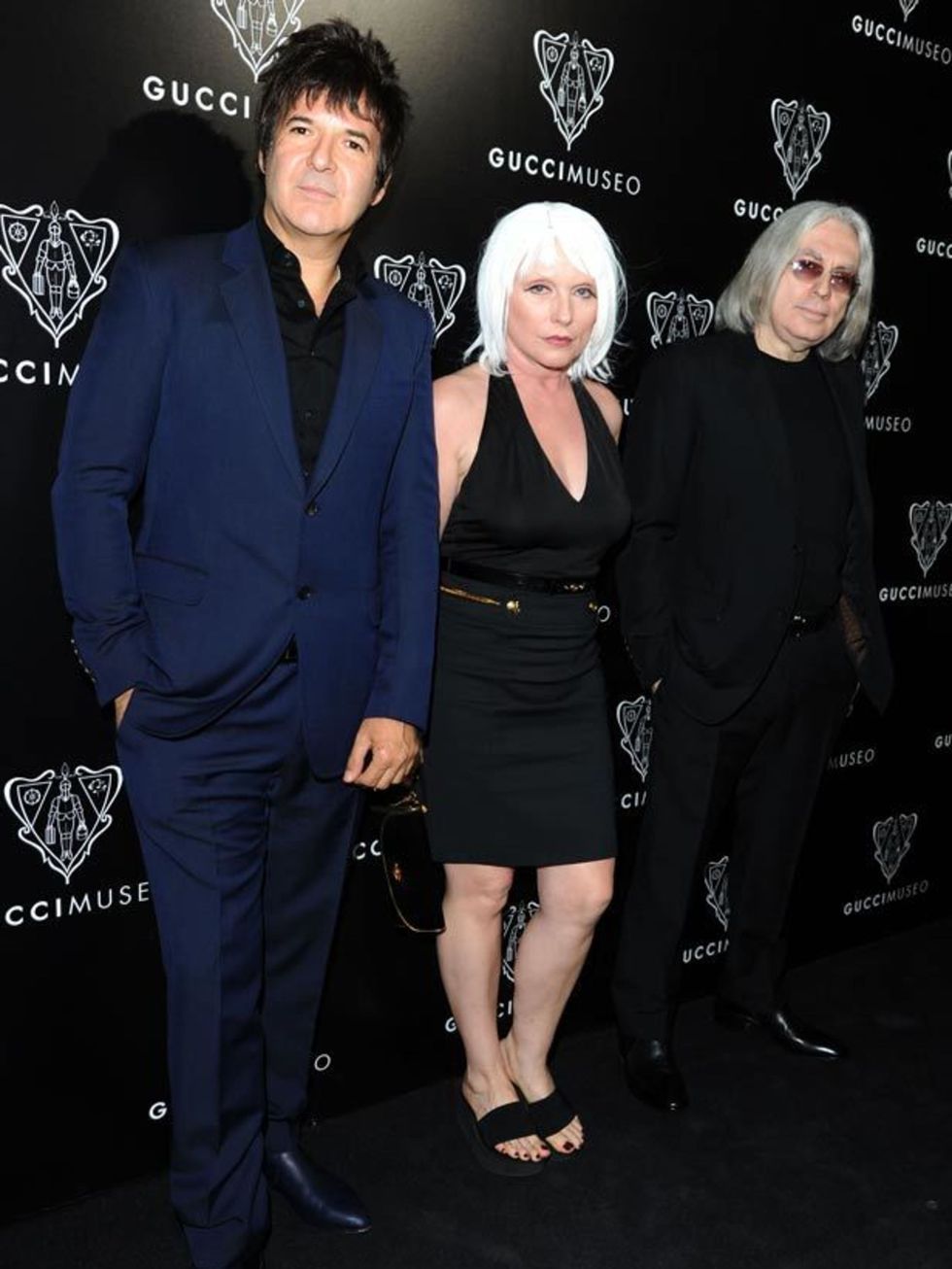<p>Blondie performed at the <a href="http://www.elleuk.com/catwalk/collections/gucci/">Gucci</a> Museum Opening with bandmates Clem Burke &amp; Chris Stein, 26 September 26, 2011</p>